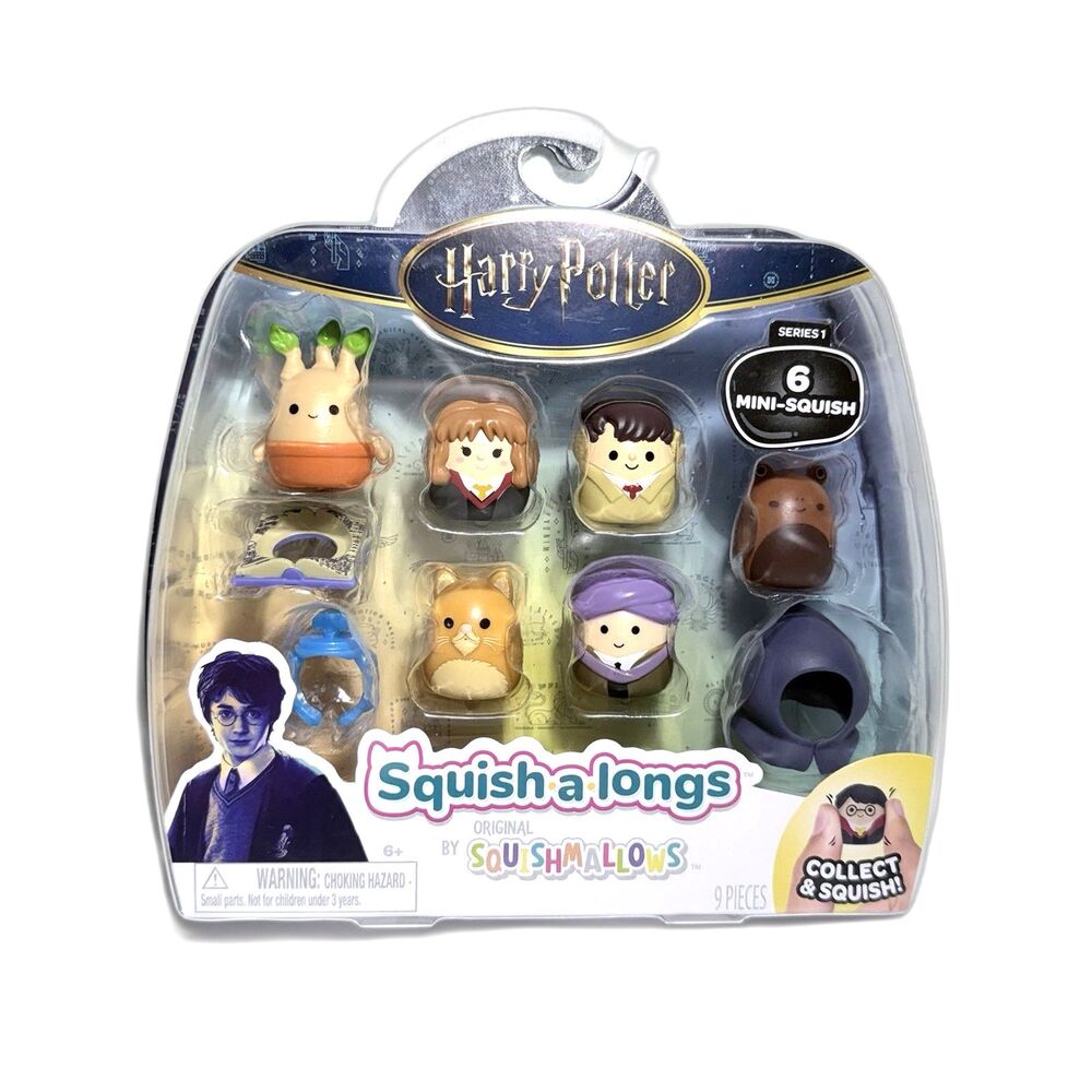 Squishmallows Harry Potter Squish-a-longs Series 1 6 Mini Squish 9-Piece Set NEW